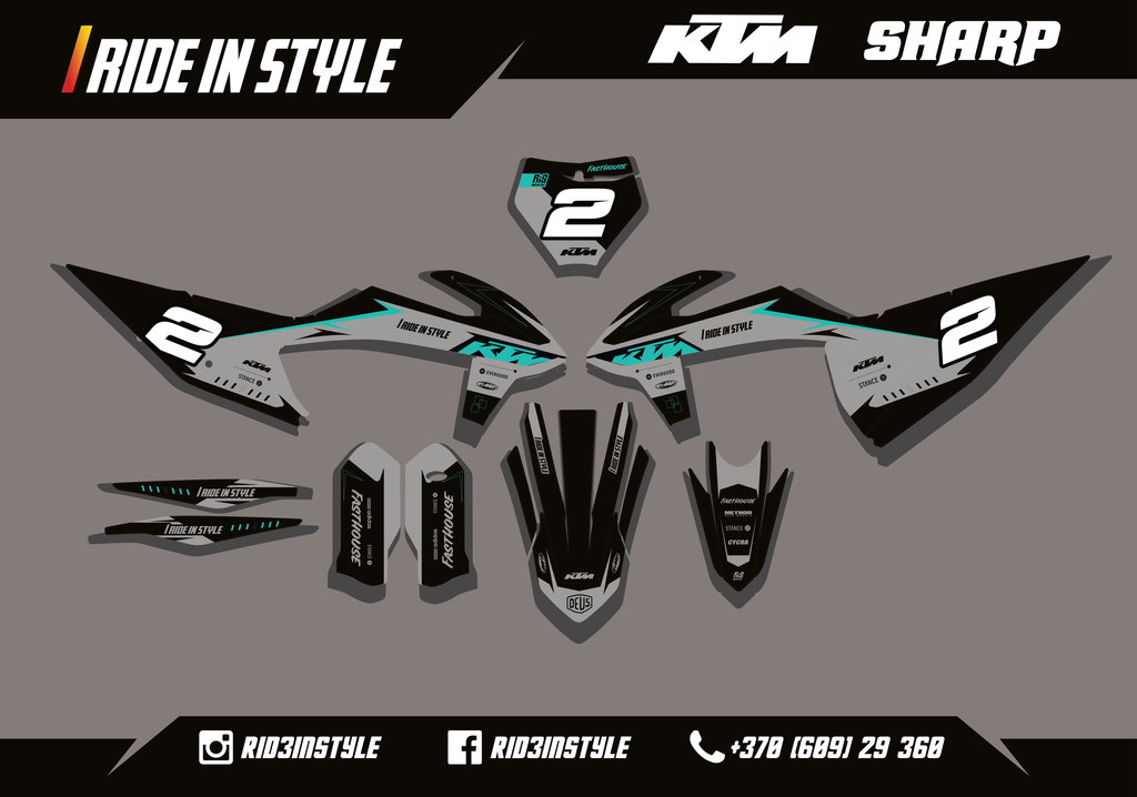 KTM Sharp Graphic Kit