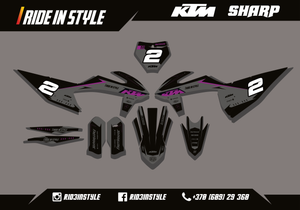 KTM Sharp Graphic Kit