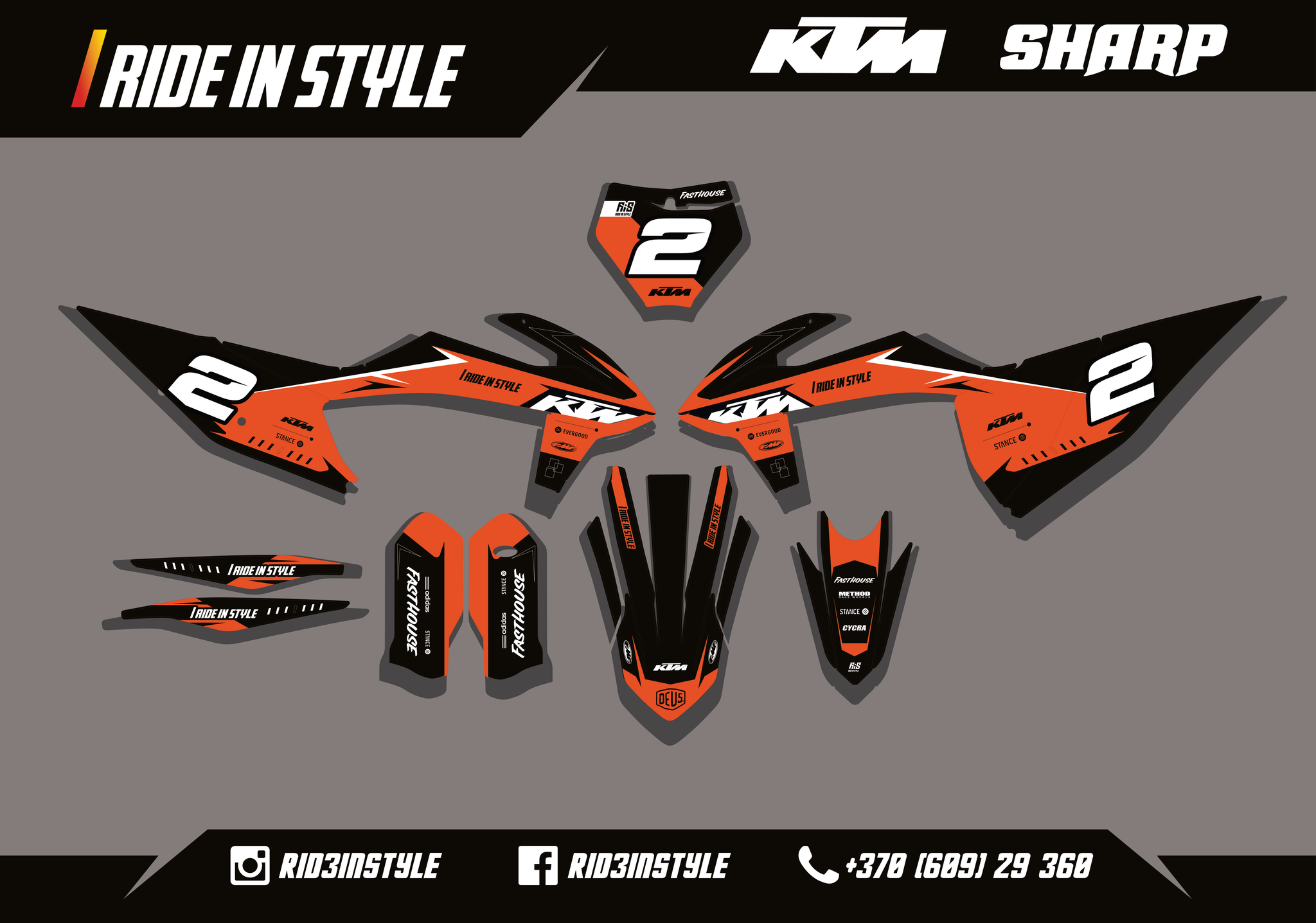 KTM Sharp Graphic Kit