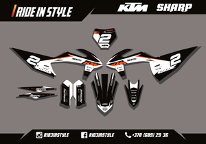 KTM Sharp Graphic Kit