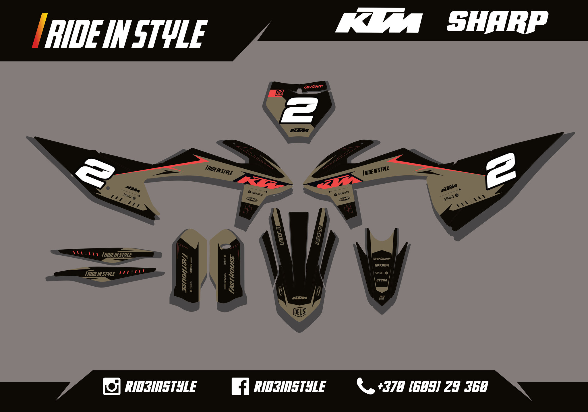 KTM Sharp Graphic Kit