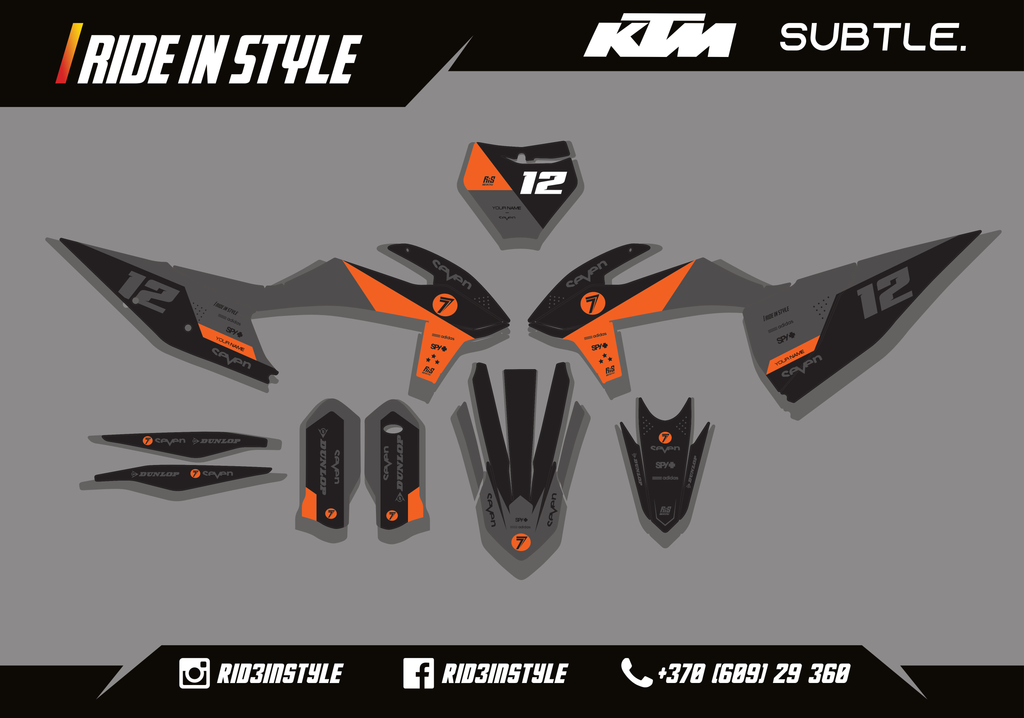 KTM Subtle Graphic Kit