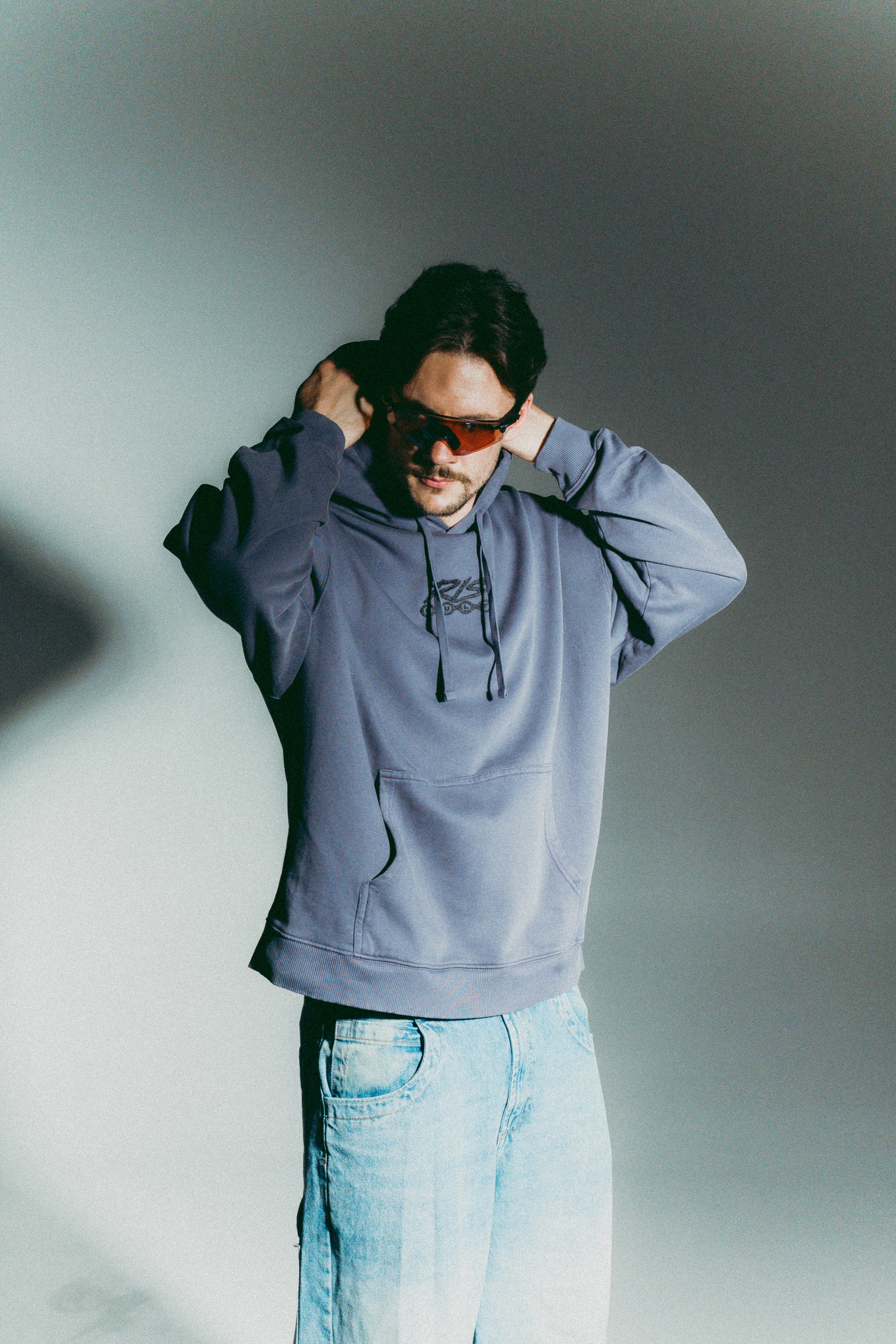 RIS Cult embroidered vintage hoodie