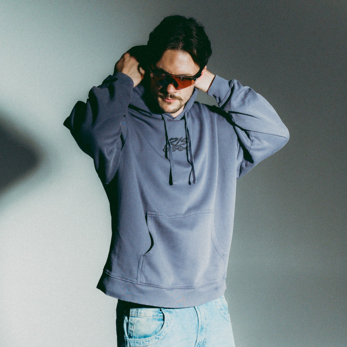 RIS Cult embroidered vintage hoodie