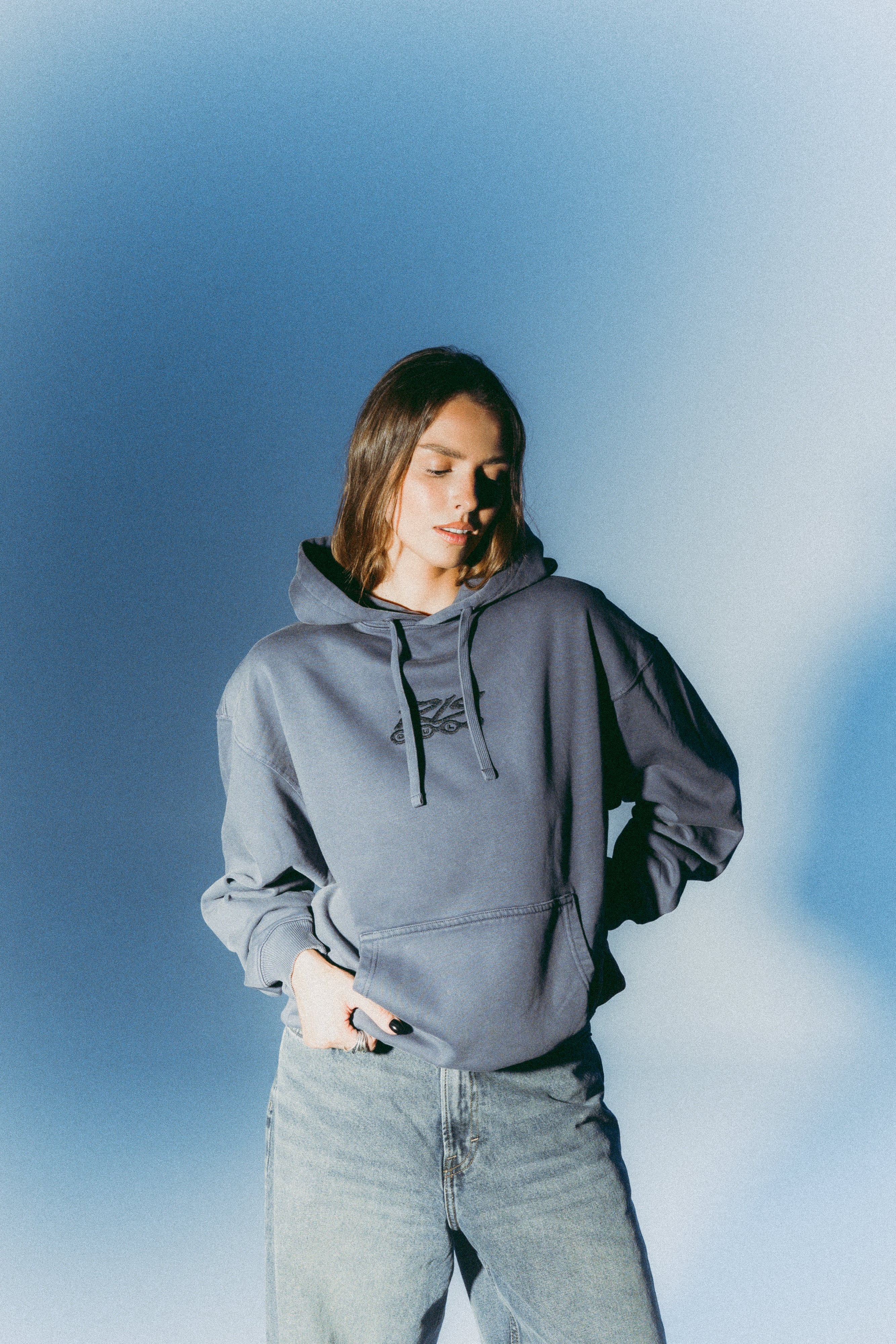 RIS Cult embroidered vintage hoodie