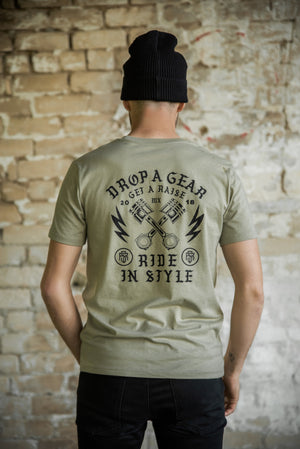 RIS T-SHIRT IN KHAKI